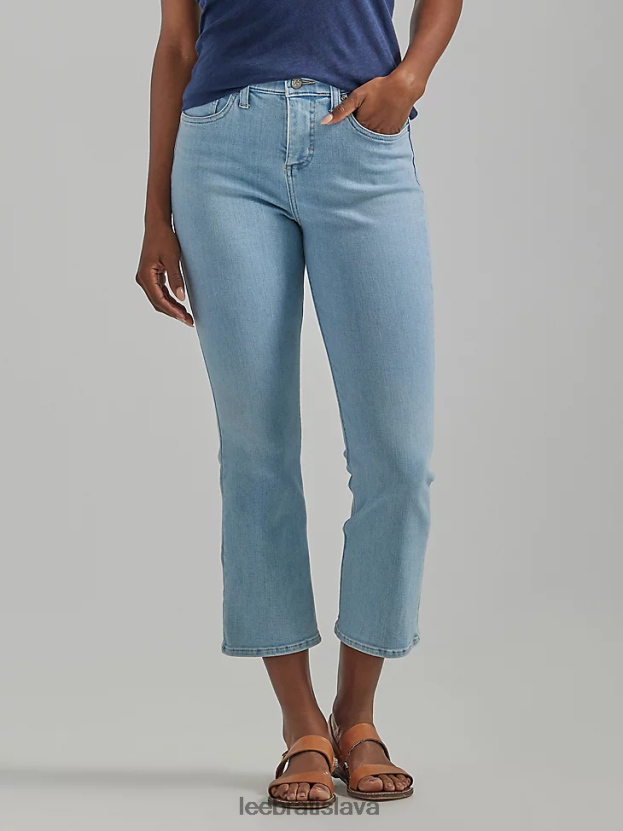 Lee oblečenie HL0J0R124 mimo svetla ženy ultra lux demi boot crop jean