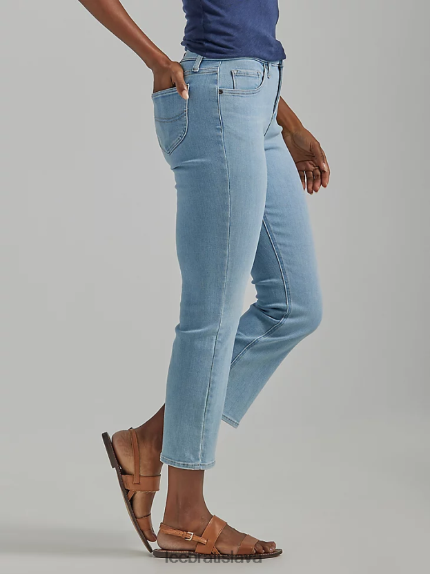 Lee oblečenie HL0J0R124 mimo svetla ženy ultra lux demi boot crop jean