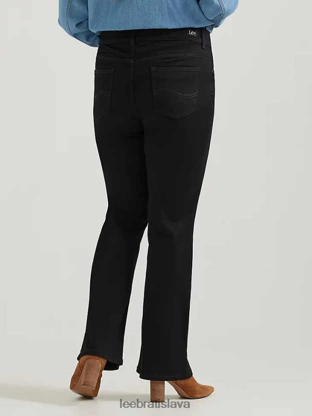 Lee oblečenie HL0J0R140 čierna ženy ultra lux s flex motion bootcut džínsy (plus)