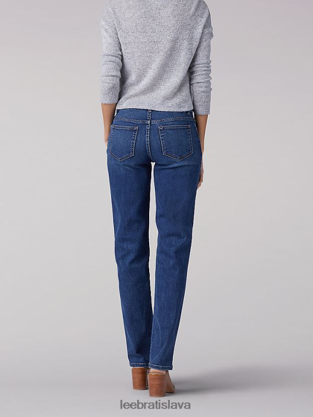 Lee oblečenie HL0J0R102 el paso ženy strečové džínsy uvoľneného strihu s rovnými nohami (drobné)