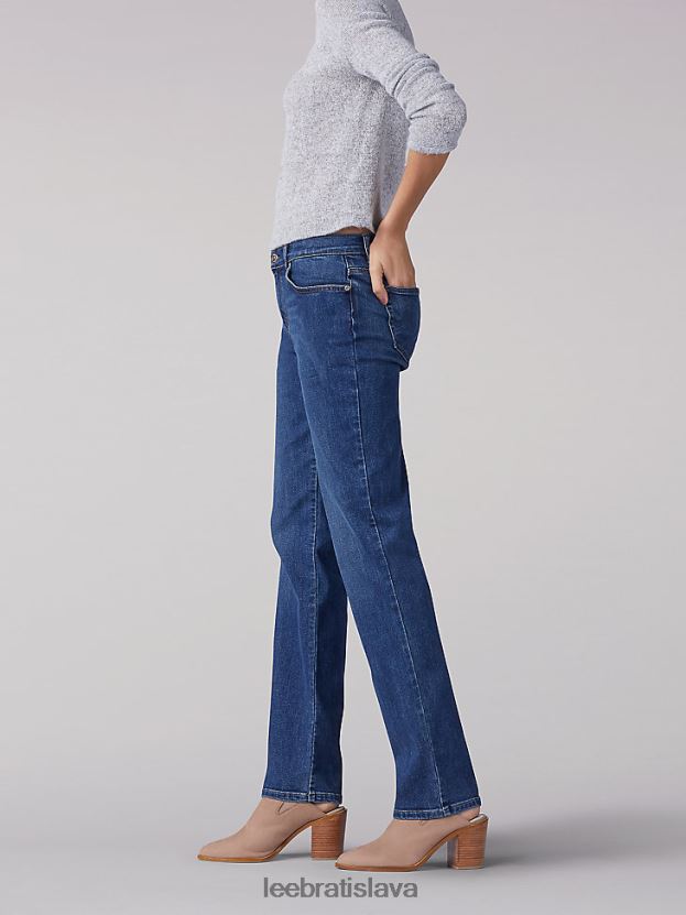 Lee oblečenie HL0J0R102 el paso ženy strečové džínsy uvoľneného strihu s rovnými nohami (drobné)