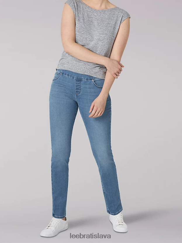 Lee oblečenie HL0J0R108 Kotva ženy vyrezávanie slim fit slim nohavicu stiahnuť džínsy