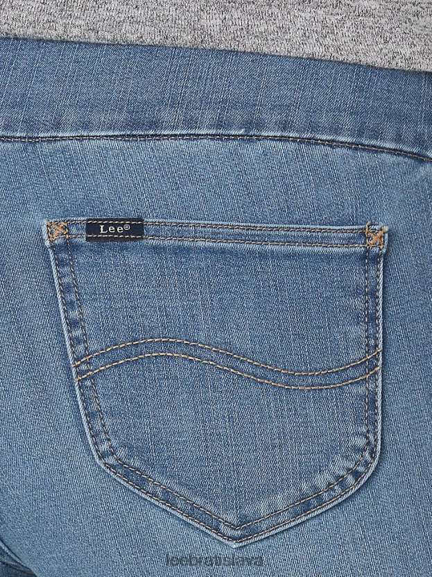 Lee oblečenie HL0J0R108 Kotva ženy vyrezávanie slim fit slim nohavicu stiahnuť džínsy