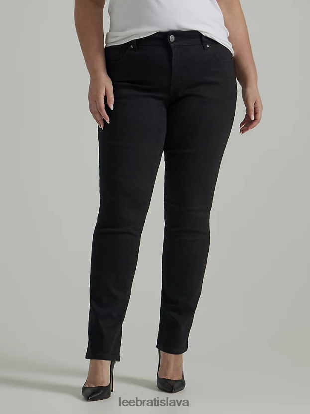 Lee oblečenie HL0J0R112 čierna ženy legendárne obyčajné rovné džínsy (plus)