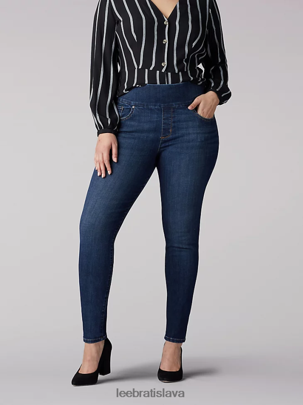Lee oblečenie HL0J0R115 zosuv pôdy ženy vytvarované úzke naťahovacie džínsy priliehavého strihu (plus)