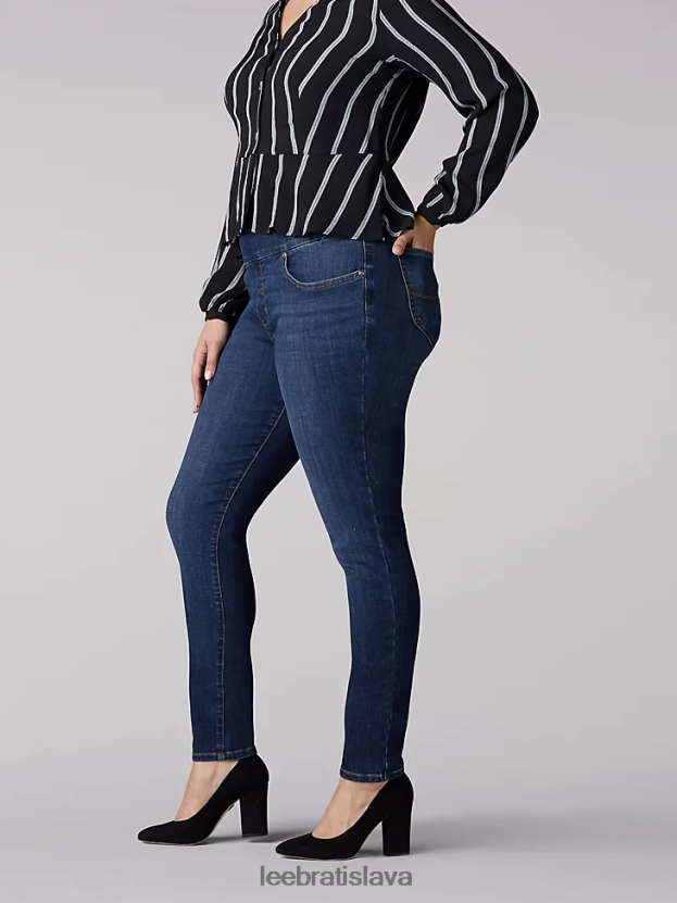 Lee oblečenie HL0J0R115 zosuv pôdy ženy vytvarované úzke naťahovacie džínsy priliehavého strihu (plus)