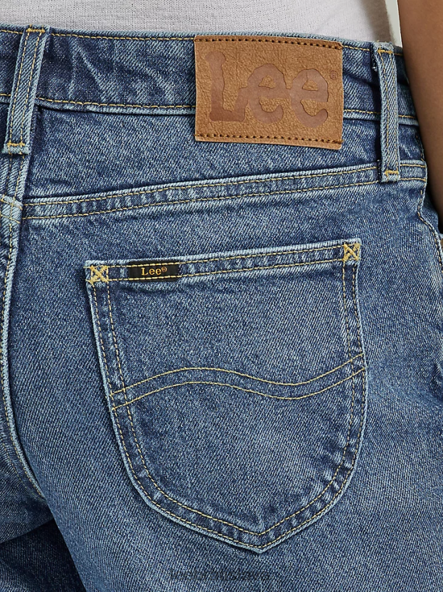 Lee oblečenie HL0J0R13 modrá rýchlosť ženy rovné džínsy s nízkym rastom