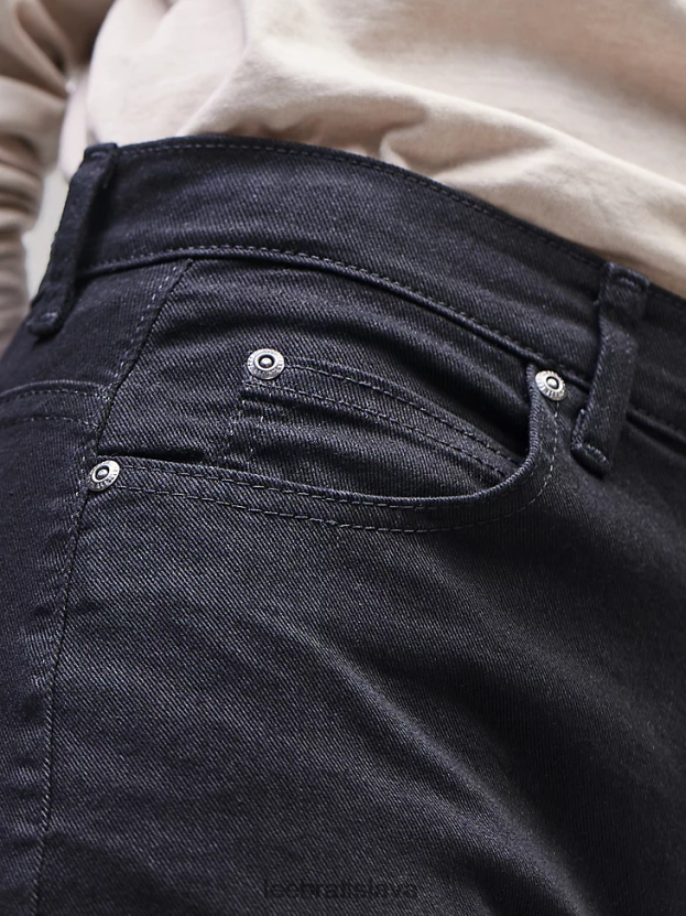 Lee oblečenie HL0J0R18 prémiová čierna ženy originálne džínsy s rovnými nohavicami v uvoľnenom strihu