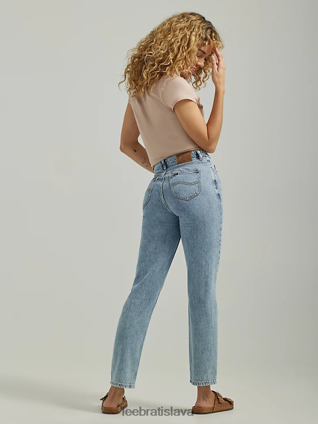 Lee oblečenie HL0J0R19 svetelná svätyňa ženy vysoké elastické rovné džínsy