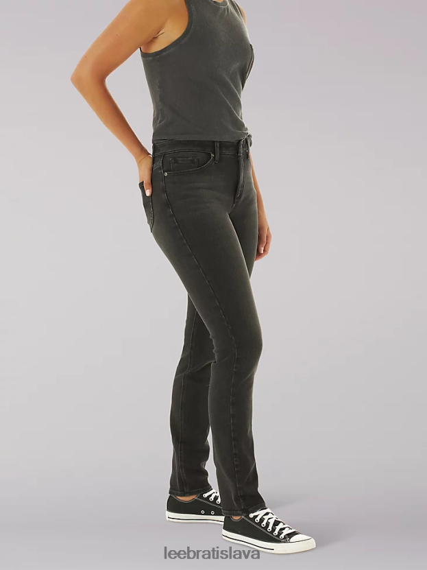 Lee oblečenie HL0J0R22 čierna ženy ultra lux comfort slim rovné džínsy