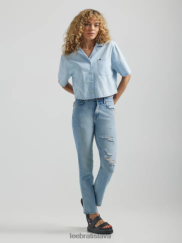 Lee oblečenie HL0J0R29 kamenný mráz ženy európska kolekcia carol straight jean