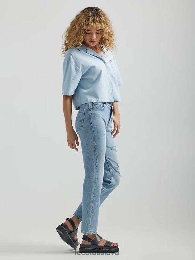 Lee oblečenie HL0J0R29 kamenný mráz ženy európska kolekcia carol straight jean