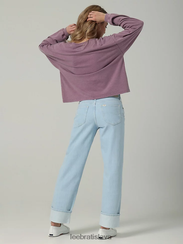 Lee oblečenie HL0J0R31 retro svetlo ženy európska kolekcia carol straight jean