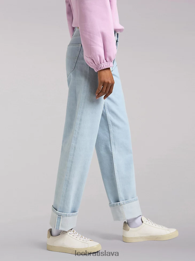 Lee oblečenie HL0J0R31 retro svetlo ženy európska kolekcia carol straight jean