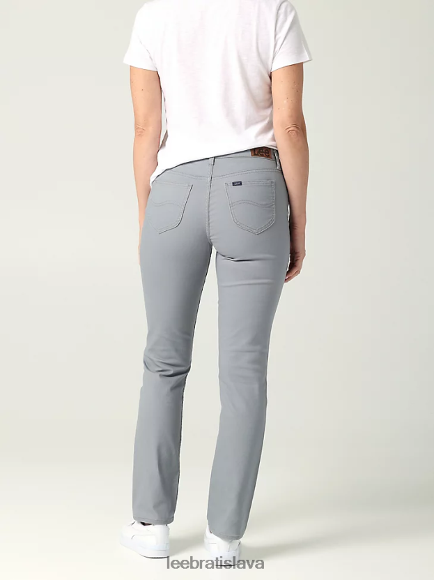 Lee oblečenie HL0J0R46 dover šedá ženy legendárne džínsy s rovnými nohavicami s pravidelným strihom