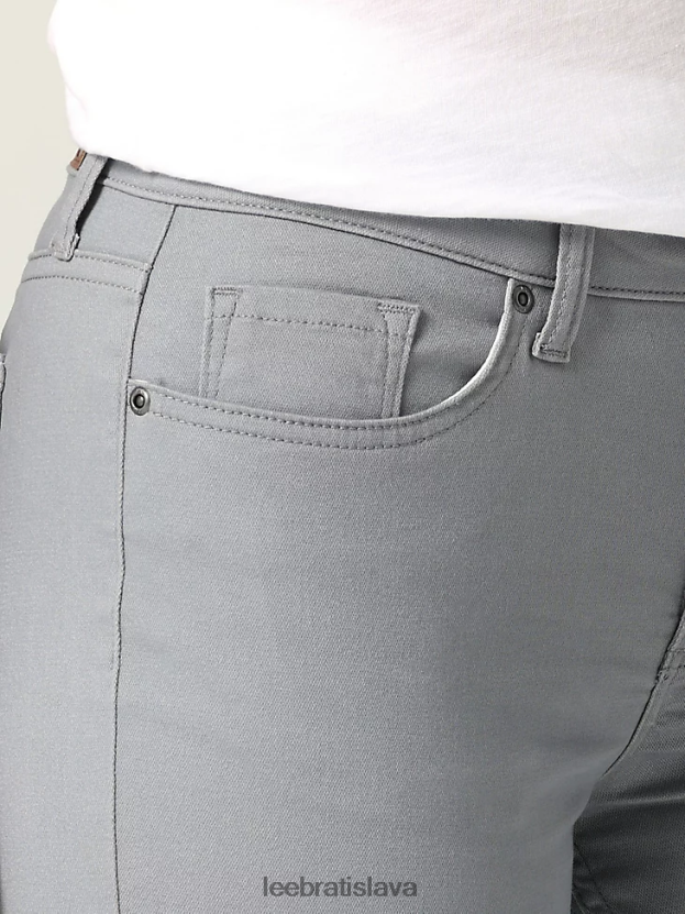 Lee oblečenie HL0J0R46 dover šedá ženy legendárne džínsy s rovnými nohavicami s pravidelným strihom