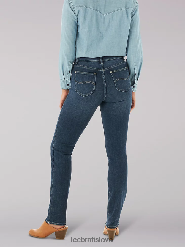 Lee oblečenie HL0J0R47 nebeský ženy ultra lux comfort slim rovné džínsy (drobné)
