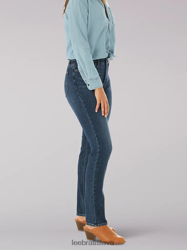 Lee oblečenie HL0J0R47 nebeský ženy ultra lux comfort slim rovné džínsy (drobné)