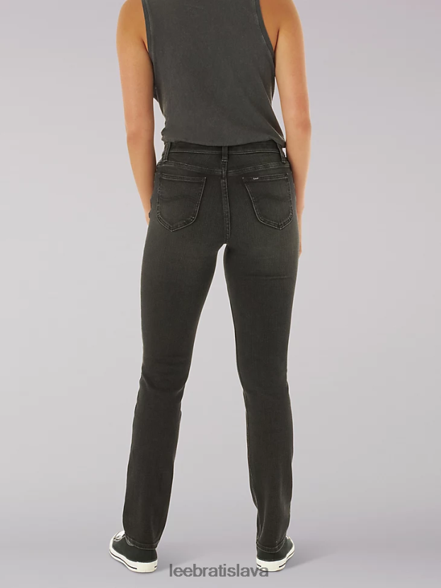 Lee oblečenie HL0J0R49 čierna ženy ultra lux comfort slim rovné džínsy (drobné)