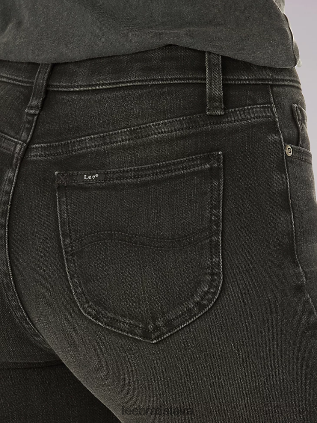 Lee oblečenie HL0J0R49 čierna ženy ultra lux comfort slim rovné džínsy (drobné)