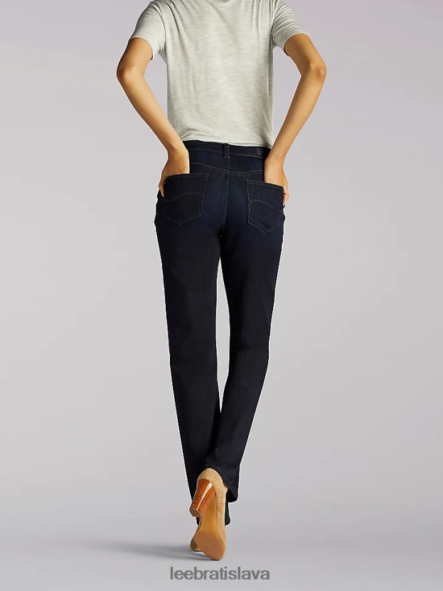 Lee oblečenie HL0J0R57 niagra ženy strečový uvoľnený strih džínsy s rovnými nohami