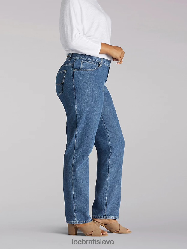Lee oblečenie HL0J0R59 aero ženy 100% bavlnené džínsy uvoľneného strihu s rovnými nohavicami (plus)