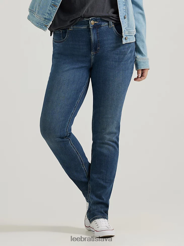 Lee oblečenie HL0J0R63 nebeský ženy ultra lux comfort slim rovné džínsy (plus)