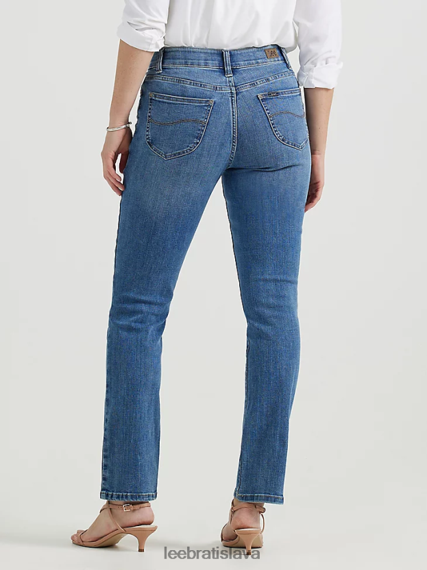 Lee oblečenie HL0J0R67 borievka ženy ultra lux s flex motion regular fit džínsy s rovnými nohavicami