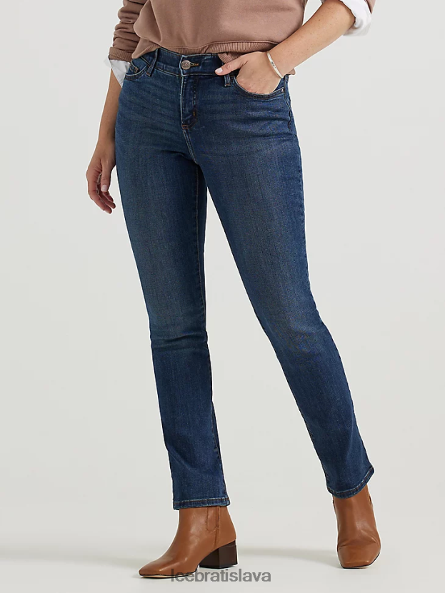 Lee oblečenie HL0J0R71 kráľovská čakra ženy ultra lux s flex motion regular fit džínsy s rovnými nohavicami