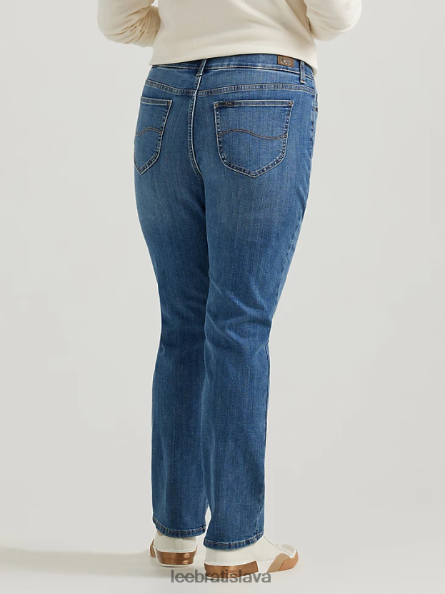 Lee oblečenie HL0J0R74 borievka ženy ultra lux s flex motion regular fit džínsy s rovnými nohavicami (plus)