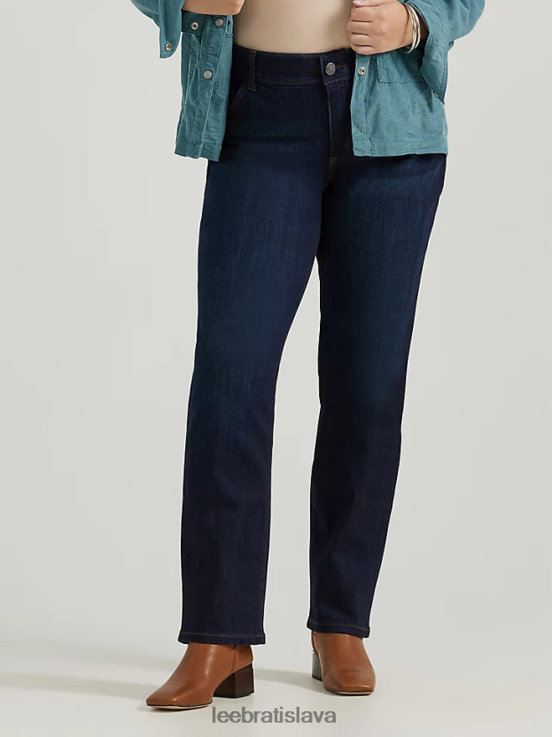 Lee oblečenie HL0J0R76 niagara ženy ultra lux s flex motion regular fit džínsy s rovnými nohavicami (plus)