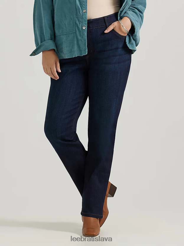 Lee oblečenie HL0J0R76 niagara ženy ultra lux s flex motion regular fit džínsy s rovnými nohavicami (plus)