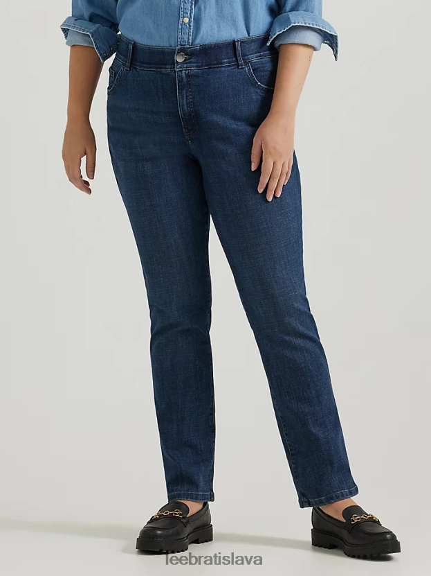 Lee oblečenie HL0J0R78 kráľovská čakra ženy ultra lux s flex motion regular fit džínsy s rovnými nohavicami (plus)