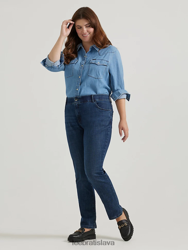 Lee oblečenie HL0J0R78 kráľovská čakra ženy ultra lux s flex motion regular fit džínsy s rovnými nohavicami (plus)