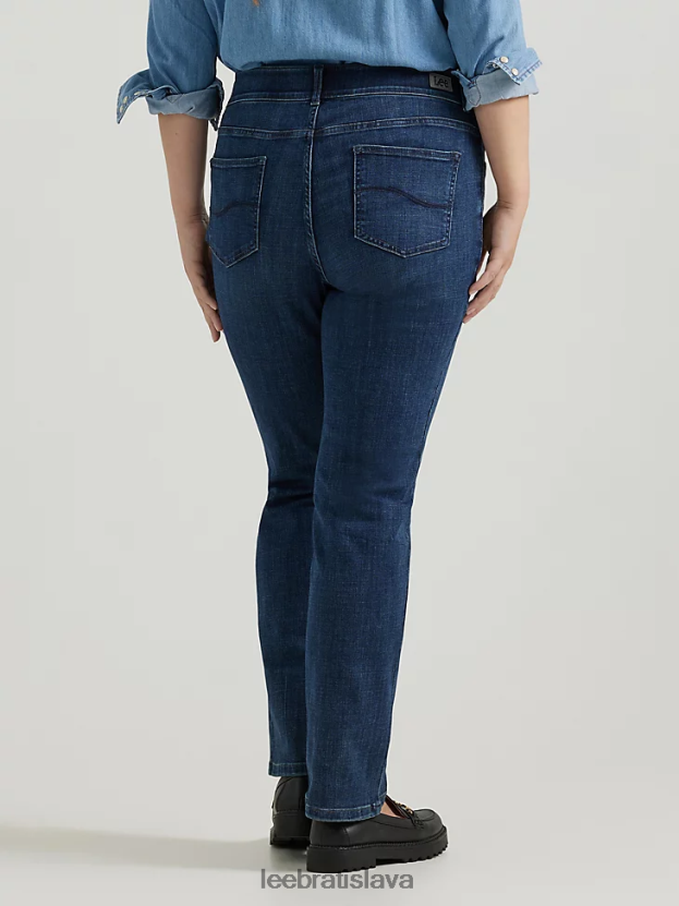 Lee oblečenie HL0J0R78 kráľovská čakra ženy ultra lux s flex motion regular fit džínsy s rovnými nohavicami (plus)