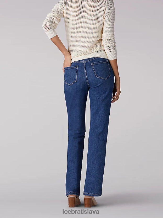 Lee oblečenie HL0J0R80 seattle ženy okamžite zoštíhľuje uvoľnený strih rovné nohavice džínsy klasického strihu
