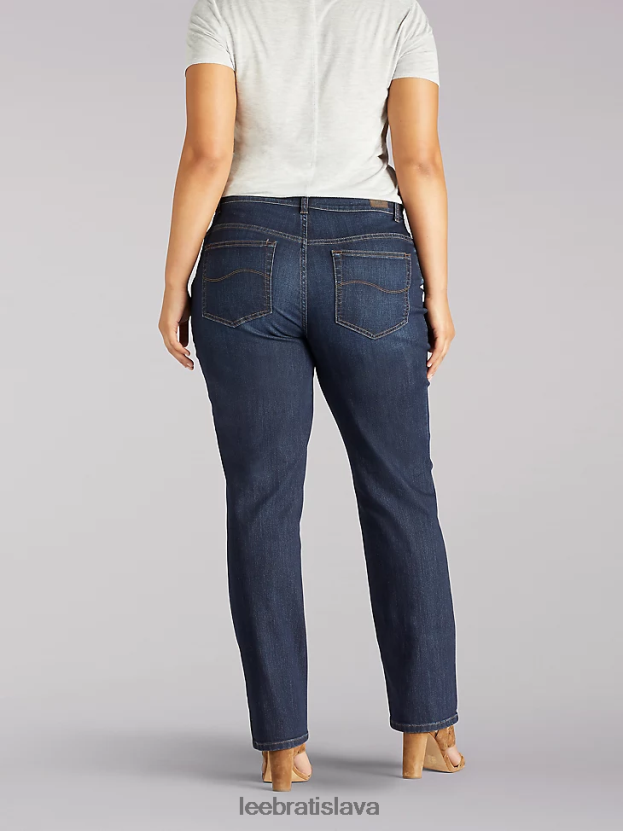 Lee oblečenie HL0J0R89 verona ženy strečové džínsy uvoľneného strihu s rovnými nohami (plus)