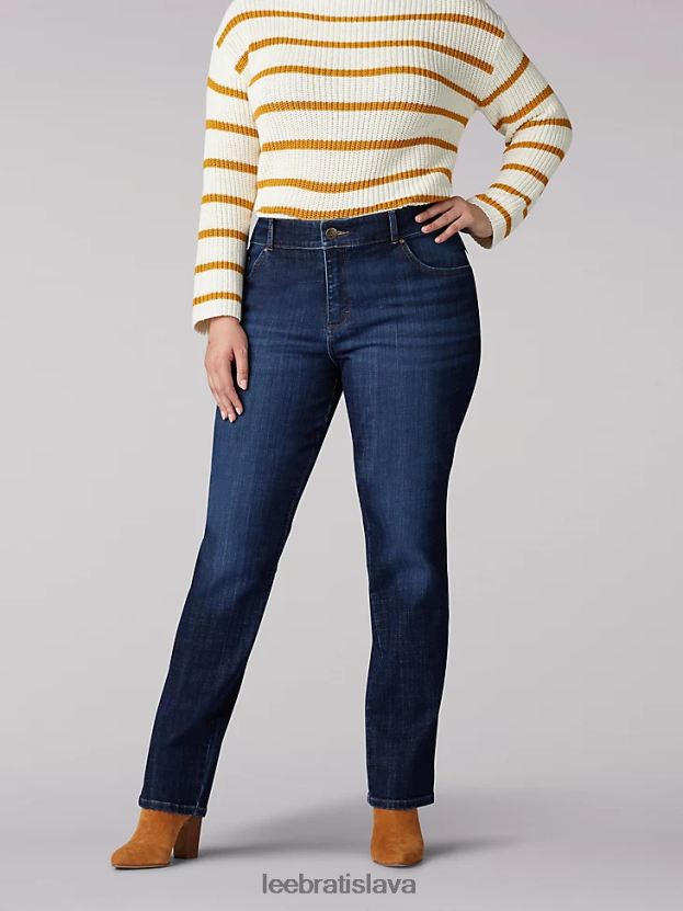 Lee oblečenie HL0J0R91 začarovaný ženy strečové džínsy uvoľneného strihu s rovnými nohami (plus)