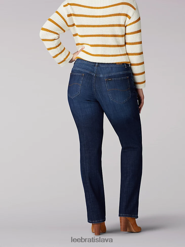 Lee oblečenie HL0J0R91 začarovaný ženy strečové džínsy uvoľneného strihu s rovnými nohami (plus)