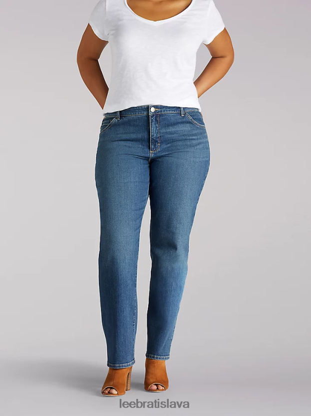 Lee oblečenie HL0J0R95 seattle ženy okamžite zoštíhľuje uvoľnený strih rovných nohavíc džínsy klasického strihu (plus)