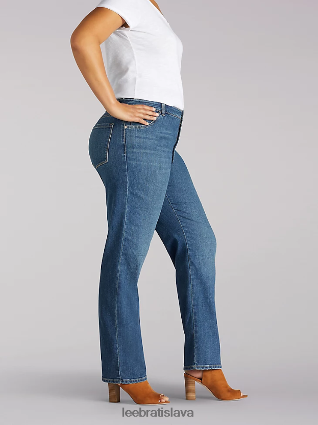 Lee oblečenie HL0J0R95 seattle ženy okamžite zoštíhľuje uvoľnený strih rovných nohavíc džínsy klasického strihu (plus)
