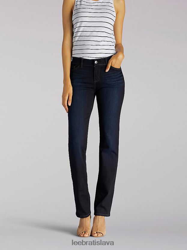 Lee oblečenie HL0J0R99 niagara ženy ultra lux s flex motion regular fit džínsy s rovnými nohavicami (drobné)