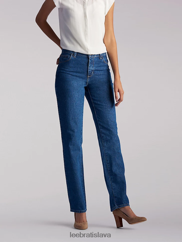 Lee oblečenie HL0J0R9 lívia ženy 100% bavlnené džínsy uvoľneného strihu s rovnými nohavicami