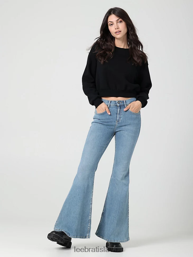 Lee oblečenie HL0J0R146 zimné slnko ženy vintage moderný vysoký vzostup vždy fit svetlice džínsy