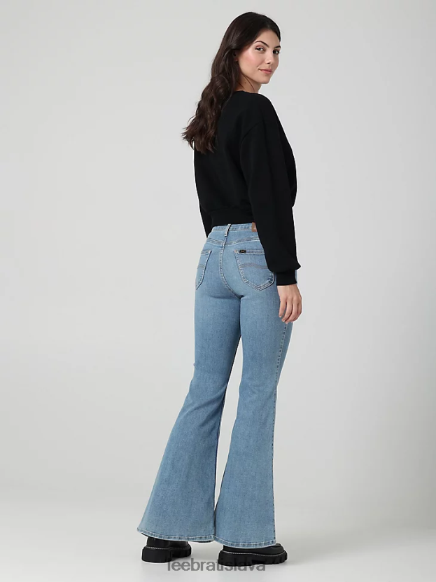 Lee oblečenie HL0J0R146 zimné slnko ženy vintage moderný vysoký vzostup vždy fit svetlice džínsy