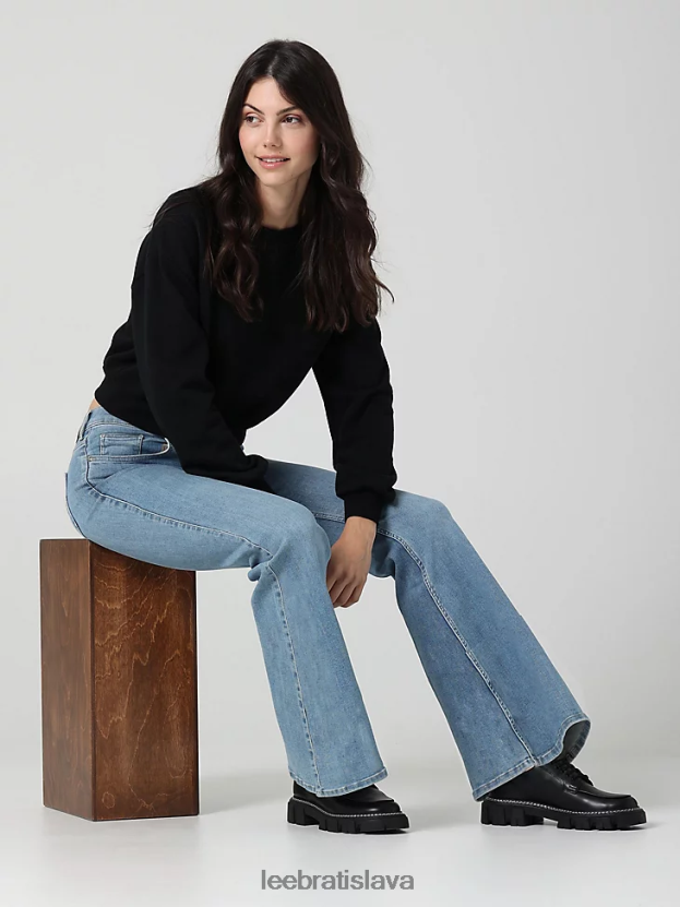 Lee oblečenie HL0J0R146 zimné slnko ženy vintage moderný vysoký vzostup vždy fit svetlice džínsy