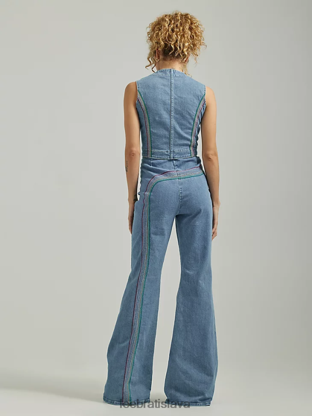 Lee oblečenie HL0J0R148 stredná dúha ženy diaľnica lásky dúhový výškový super svetlice jean