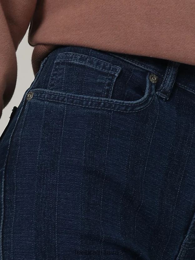 Lee oblečenie HL0J0R152 stredný pruh ženy vintage moderné vysoké svetlice džínsy