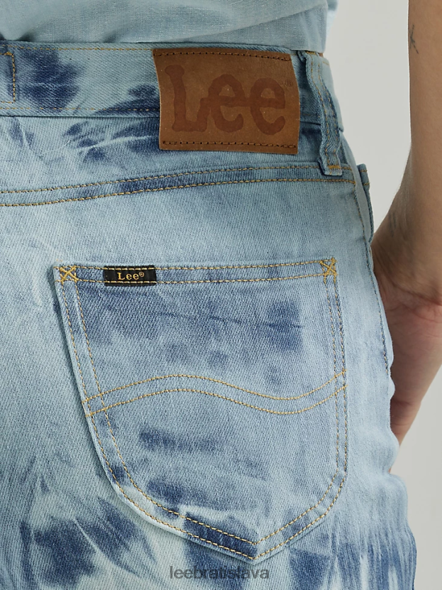 Lee oblečenie HL0J0R153 silná búrka ženy high rise tie dye flare džínsy