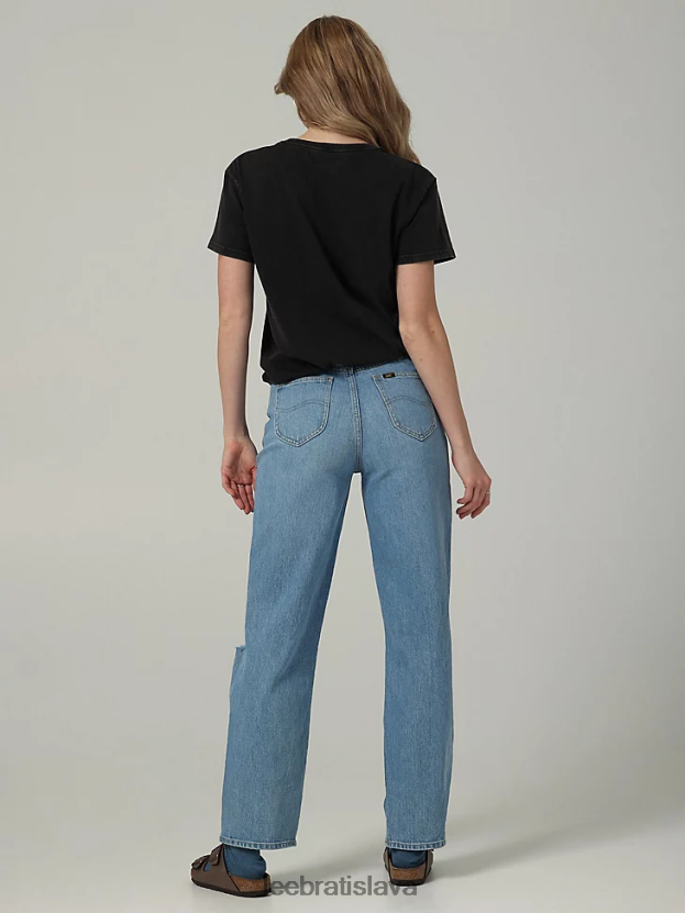 Lee oblečenie HL0J0R166 výber predajcu ženy európska kolekcia high rise crop wide leg jean